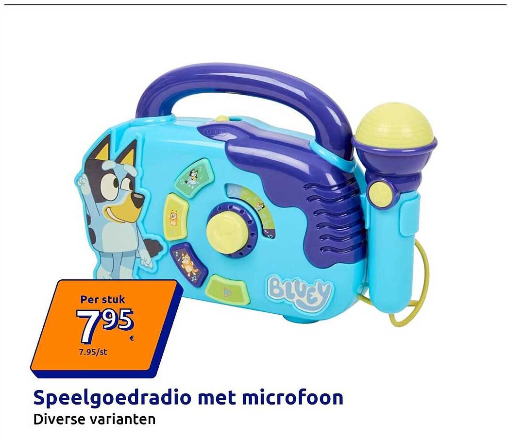 Speelgoedradio met microfoon Diverse varianten