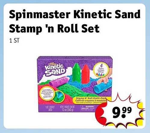 Spinnmaster Kinetic Sand Stamp 'n Roll Set