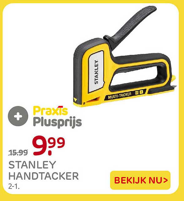 STANLEY HANDTACKER 2-1. Praxis Plusprijs