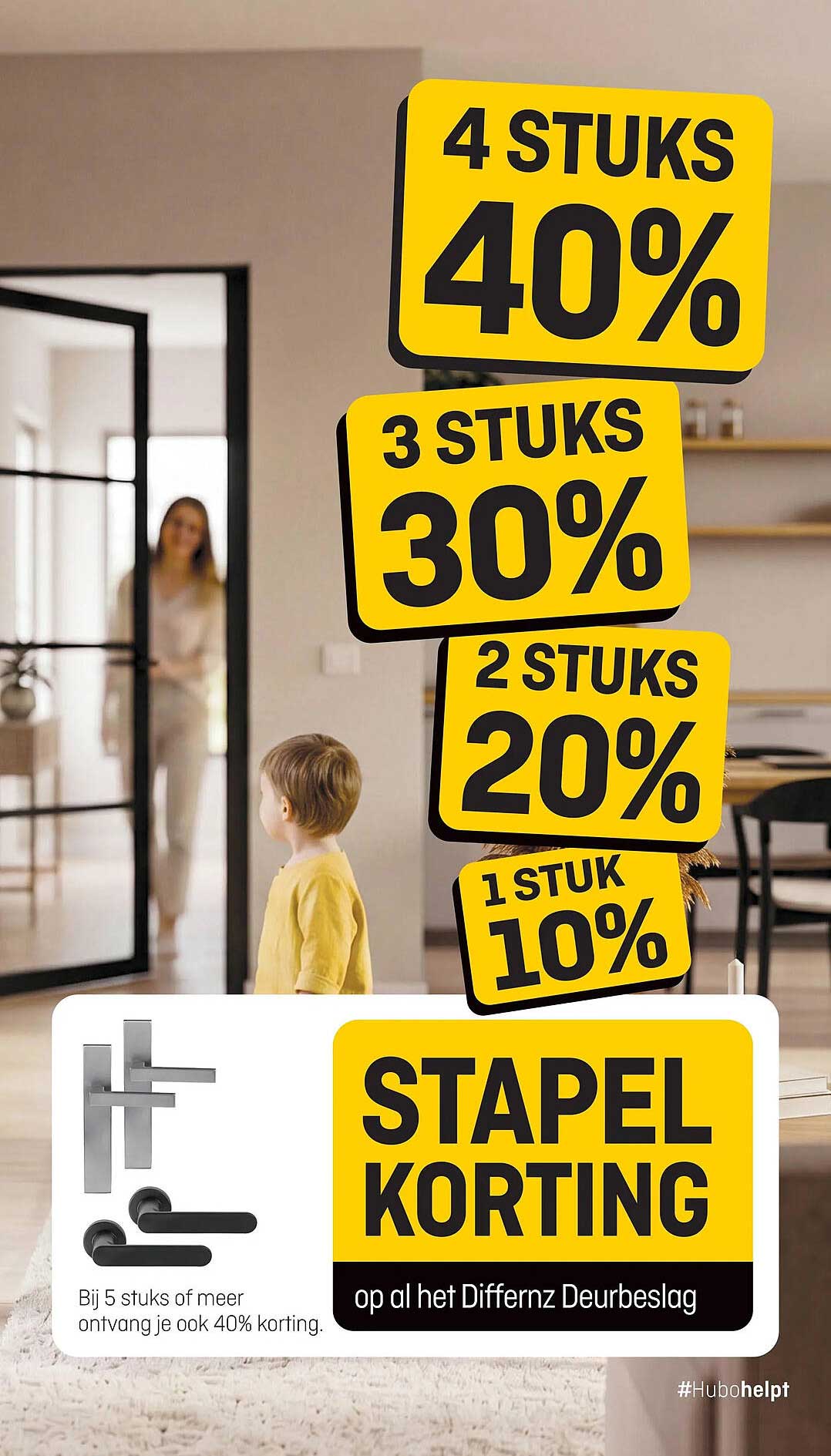 STAPEL KORTING op al het Differnz Deurbeslag