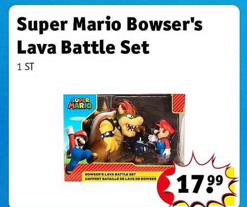Super Mario Bowser's Lava Battle Set 1 ST