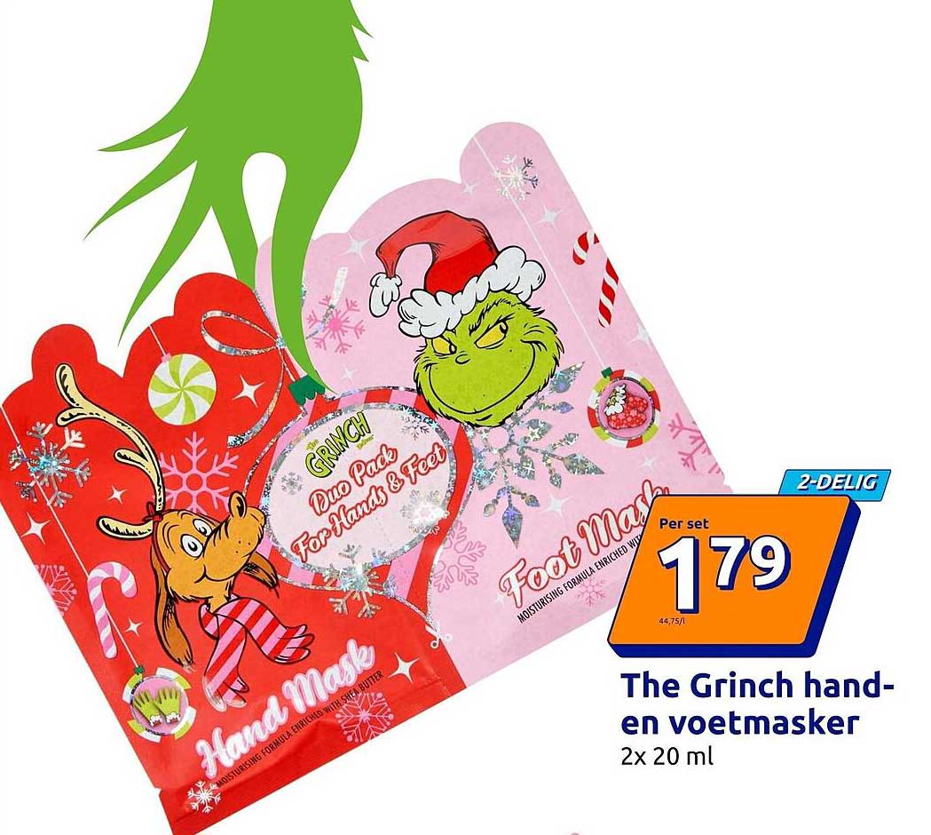The Grinch hand- en voetmasker