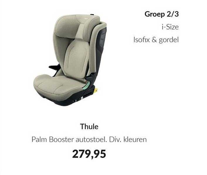 Thule Palm Booster autostoel. Div. kleuren