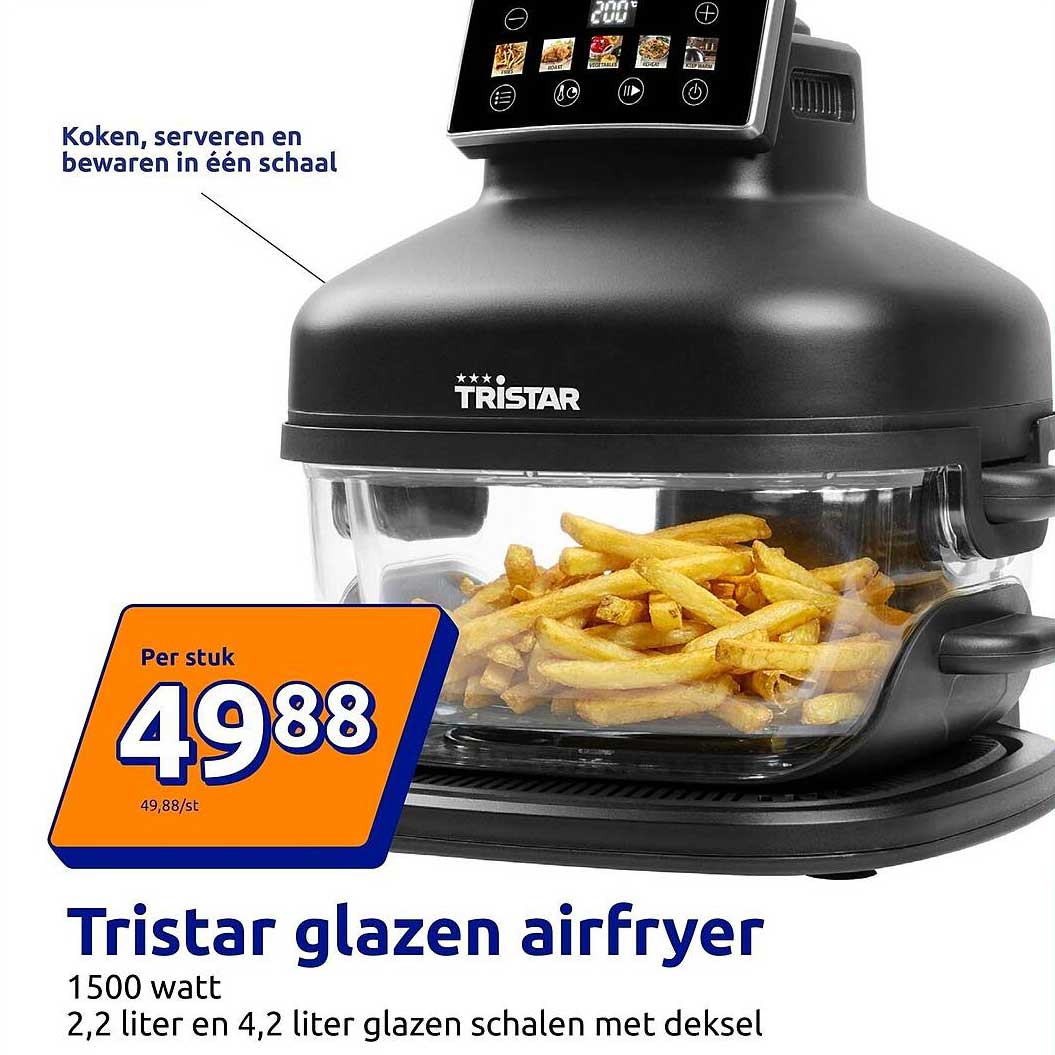 Tristar glazen airfryer