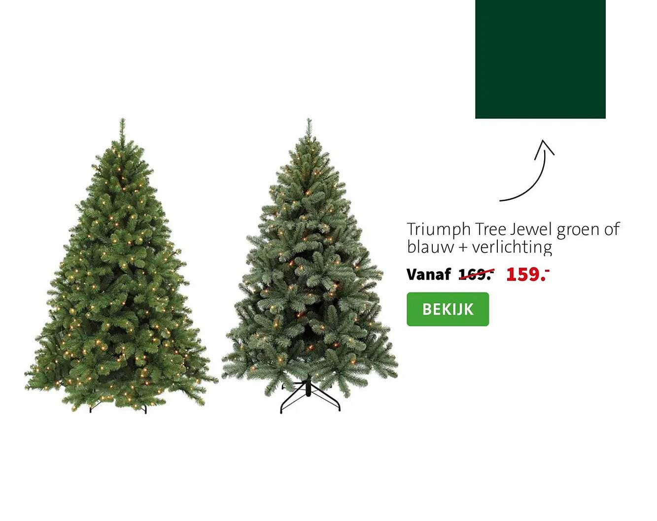 Triumph Tree Jewel groen of blauw + verlichting