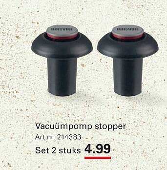 Vacuümpomp stopper