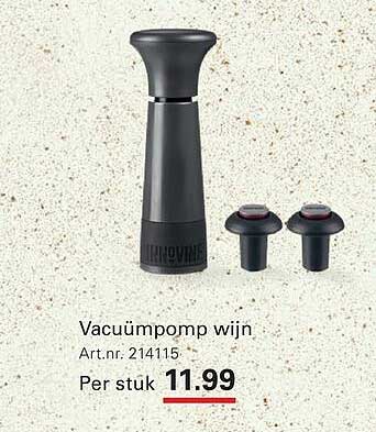 Vacuümpomp wijn