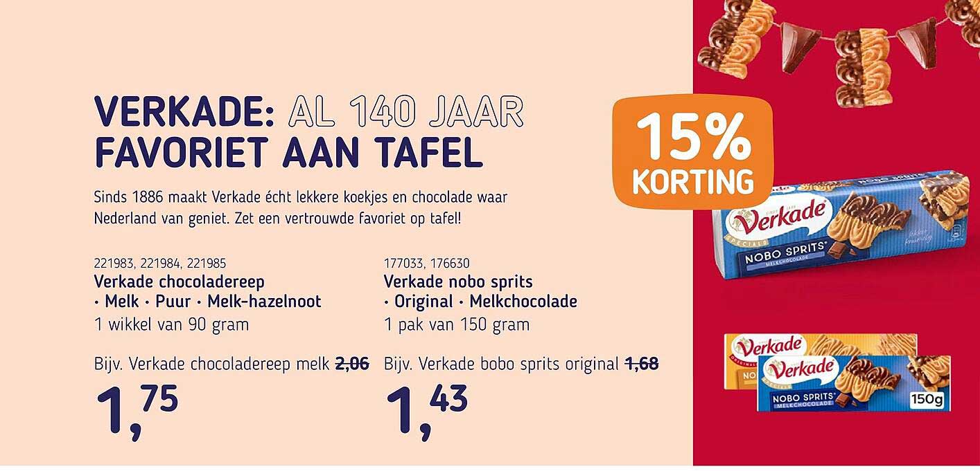 Verkade: al 140 jaar favoriet aan tafel