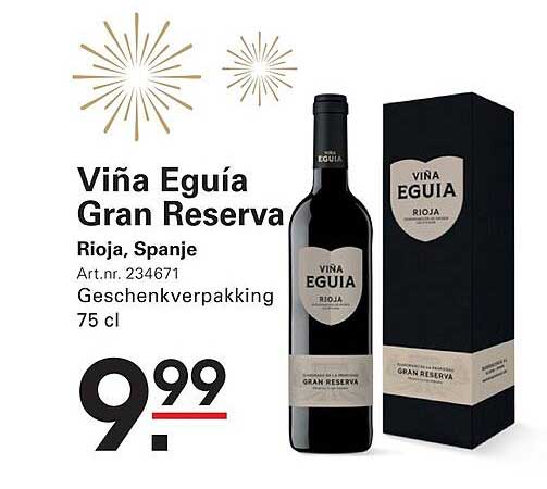 Viña Eguiá Gran Reserva Rioja, Spanje Geschenkverpakking 75 cl