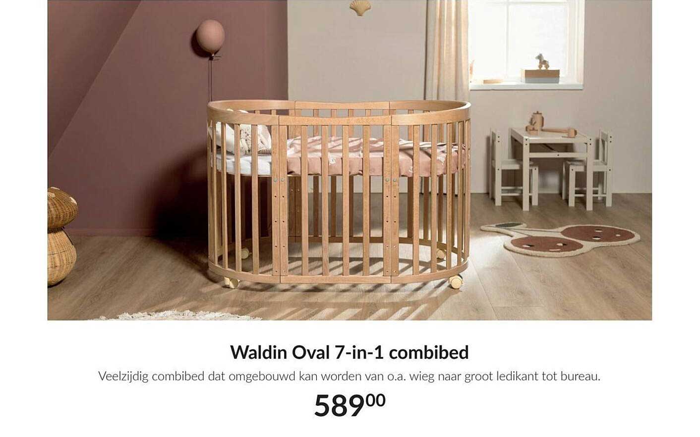 Waldin Oval 7-in-1 combibed