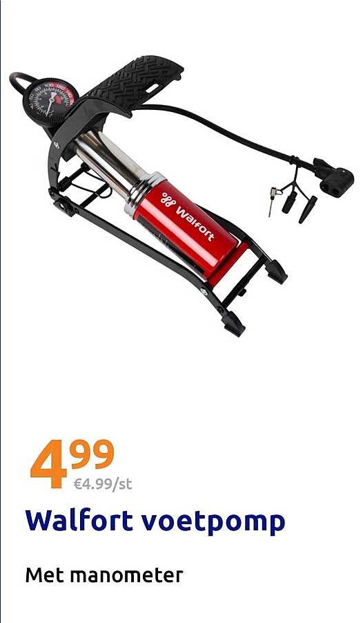 Walfort voetpomp Met manometer