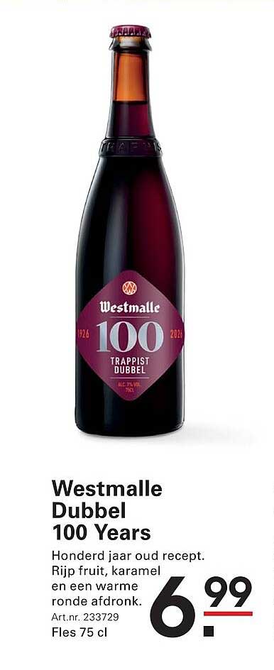 Westmalle Dubbel 100 Years