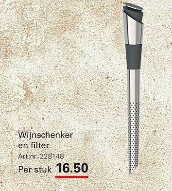 Wijnschenker en filter