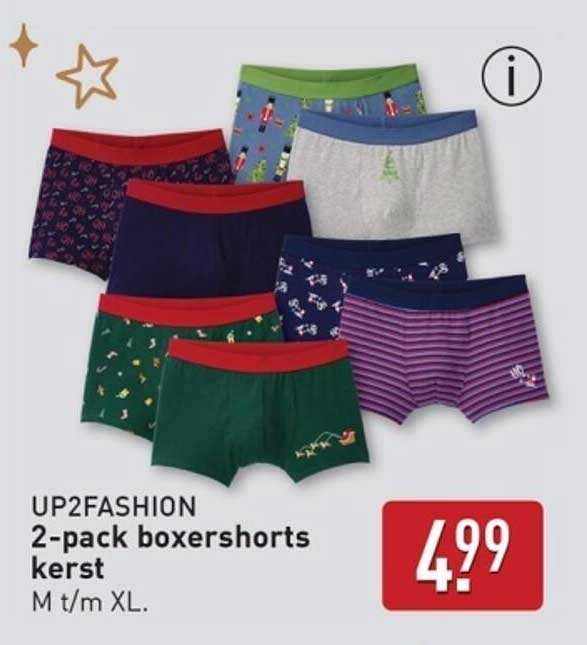 2-pack boxershorts kerst