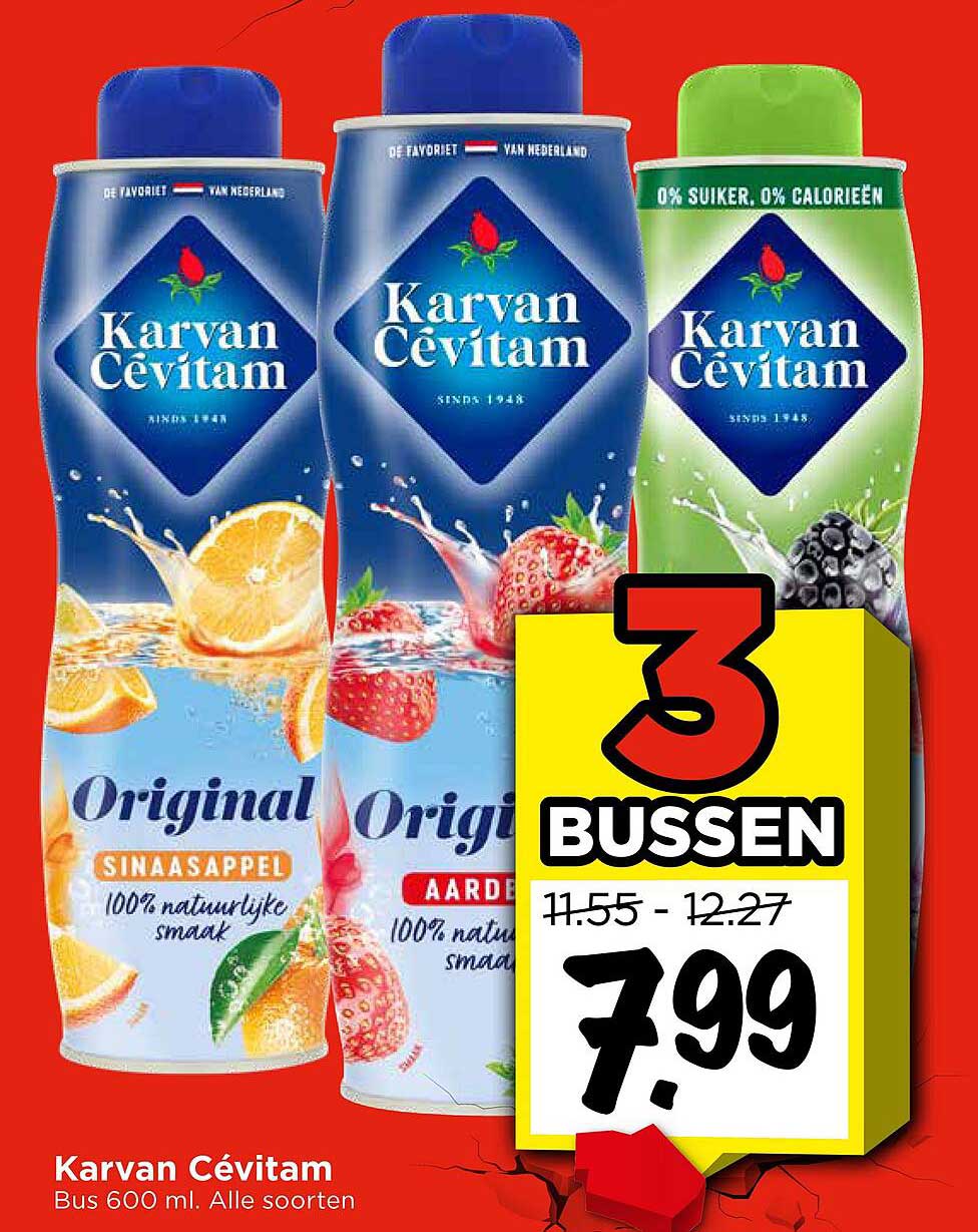 3 Bussen Karvan Cévitam voor slechts 7.99