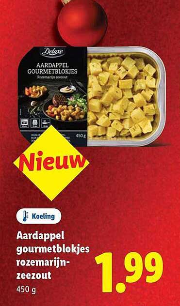 Aardappel gourmetblokjes rozemarijn-zeezout