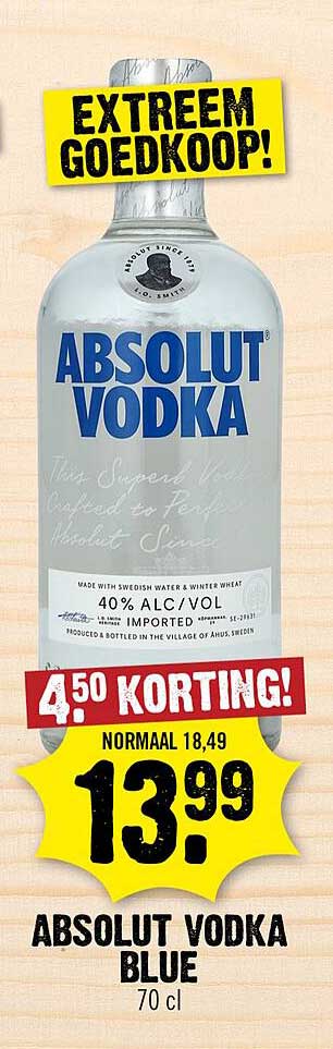 ABSOLUT VODKA BLUE 70 cl