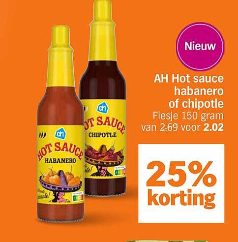 AH Hot sauce habanero of chipotle