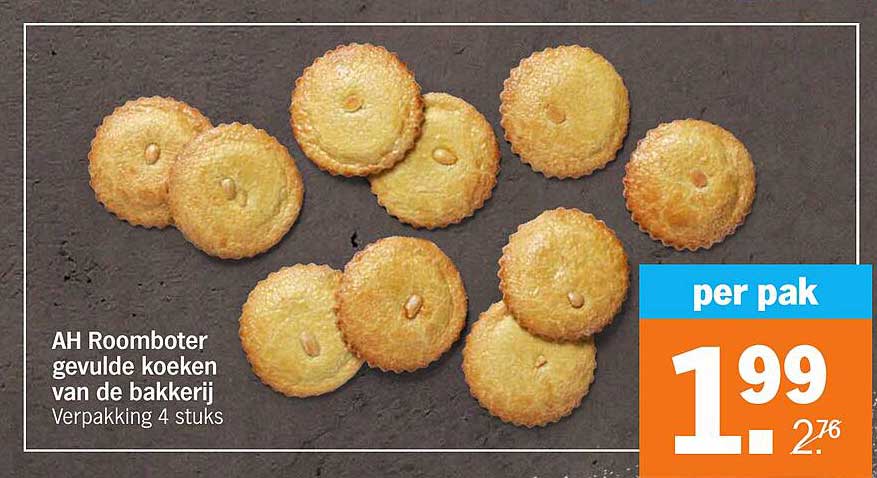 AH Roomboter gevulde koeken van de bakkerij