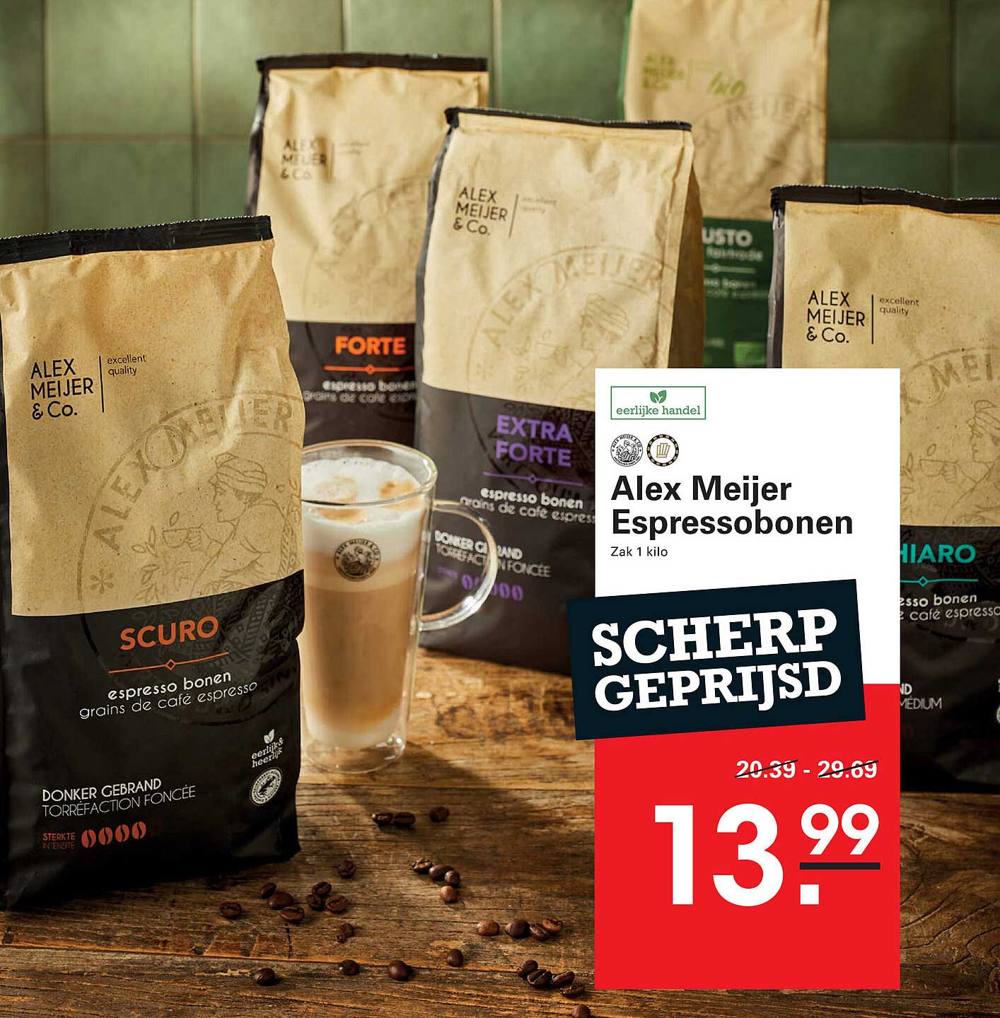 Alex Meijer Espressobonen Zak 1 kilo