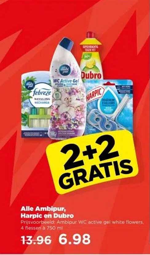 Alle Ambipur, Harpic en Dubro