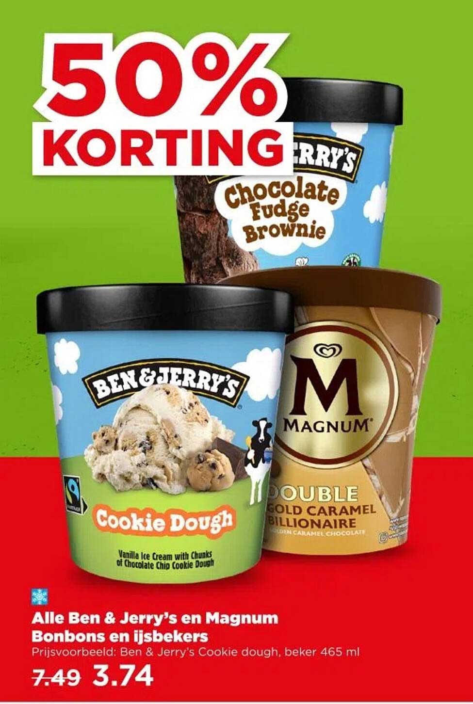 Alle Ben & Jerry's en Magnum Bonbons en ijsebekers