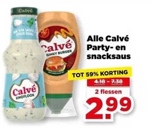 Alle Calvé Party- en snacksaus