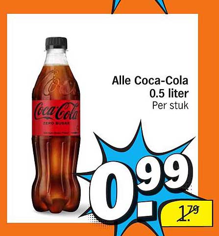 Alle Coca-Cola 0.5 liter
