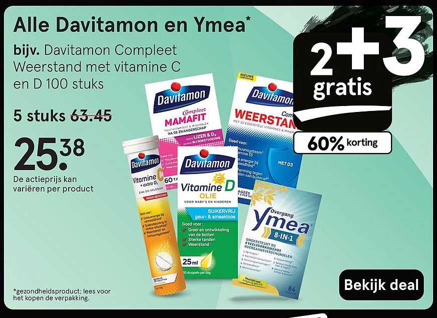 Alle Davitamon en Ymea*