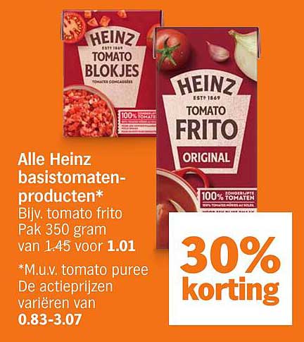 Alle Heinz basisTomaten-producten*