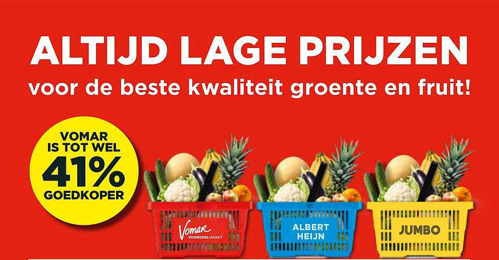 ALTIJD LAGE PRIJZEN voor de beste kwaliteit groente en fruit!