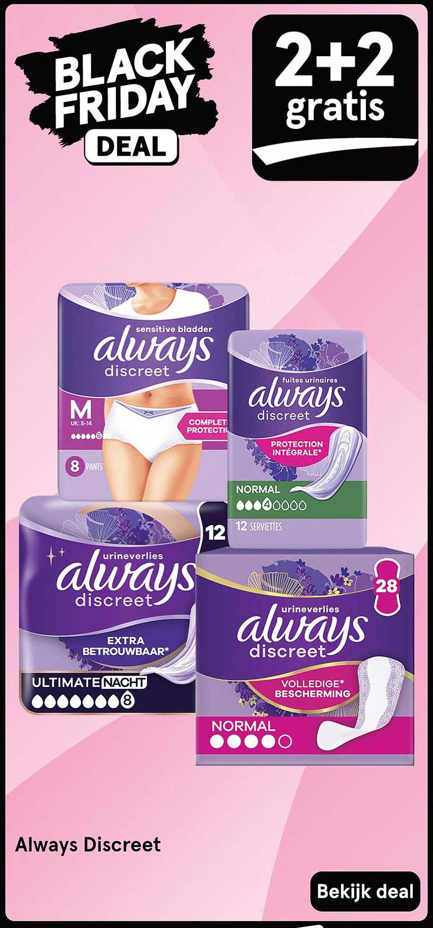 Always Discreet - 2+2 gratis