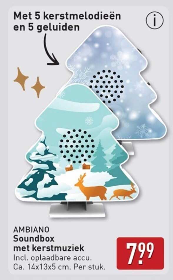AMBIANO Soundbox met kerstmuziek
