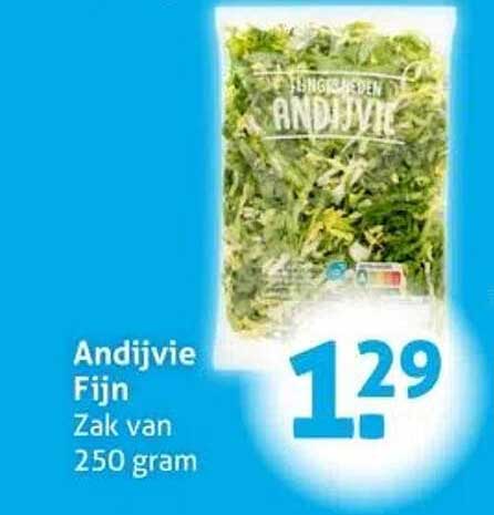 Andijvie Fijn Zak van 250 gram