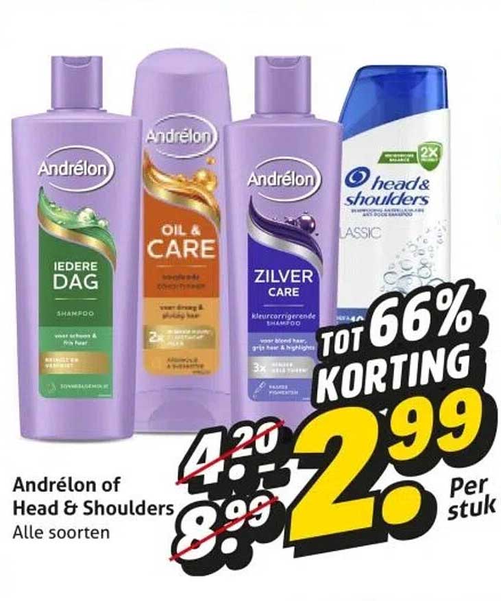 Andrélon of Head & Shoulders Alle soorten