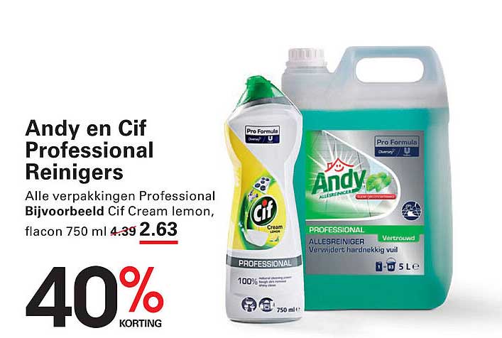 Andy en Cif Professional Reiniger