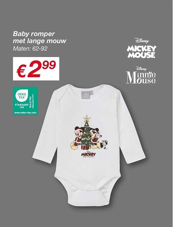 Baby romper met lange mouw