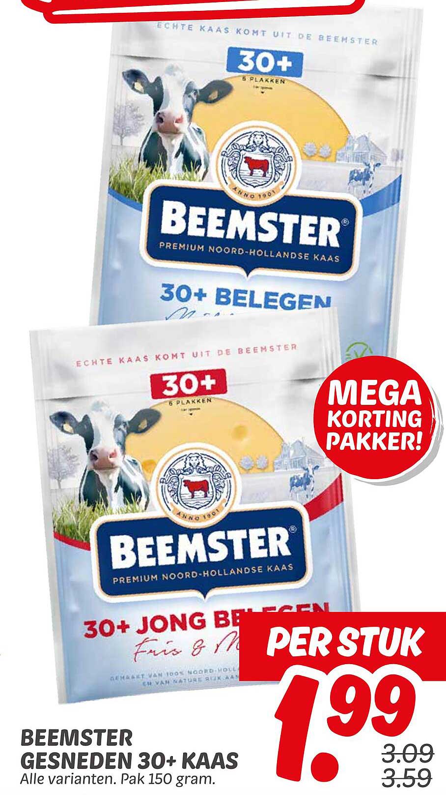 BEEMSTER GESNEDEN 30+ KAAS