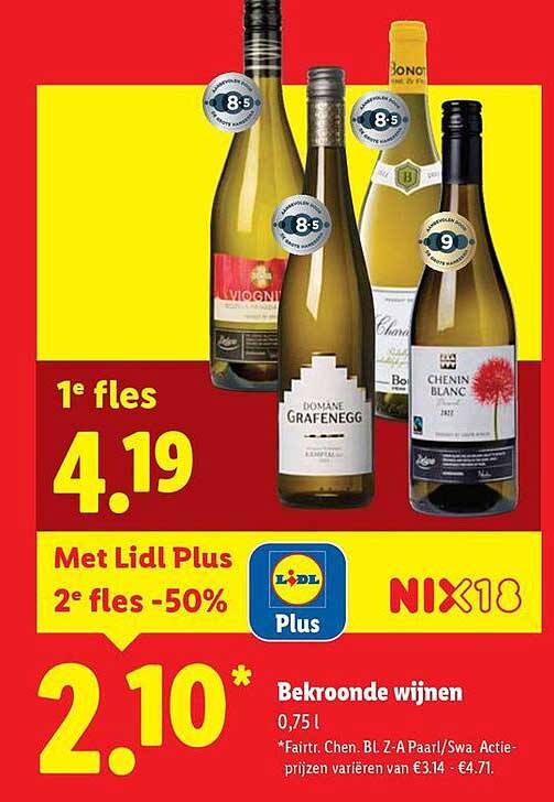 Bekroonde wijnen 0,75 l