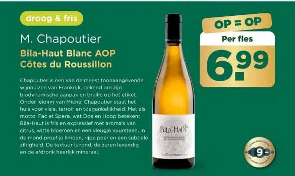 Bila-Haut Blanc AOP Côtes du Roussillon