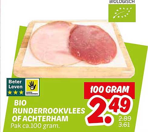 BIO RUNDERROOKVLEES OF ACHTERHAM