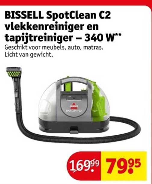 BISSELL SpotClean C2 vlekkenreiniger en tapijtreiniger – 340 W**
