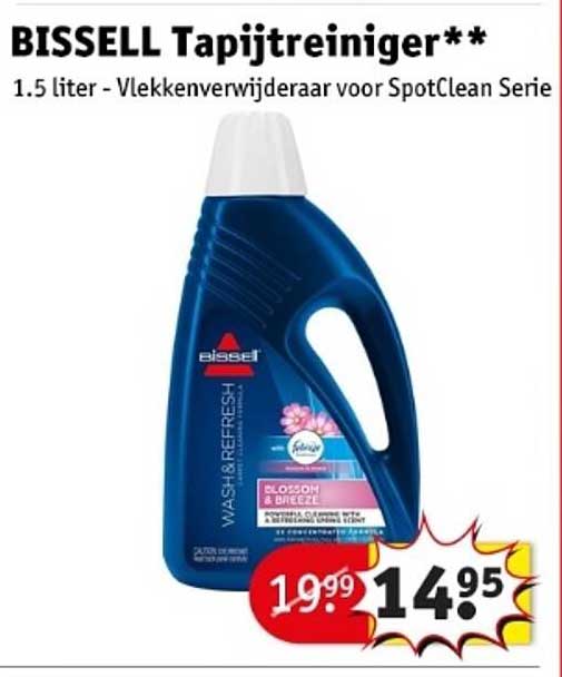 BISSELL Tapijtreiniger** 1.5 liter - Vlekkenverwijderaar voor SpotClean Serie
