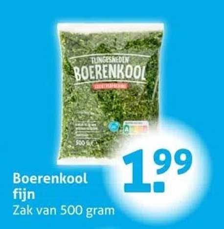 Boerenkool fijn