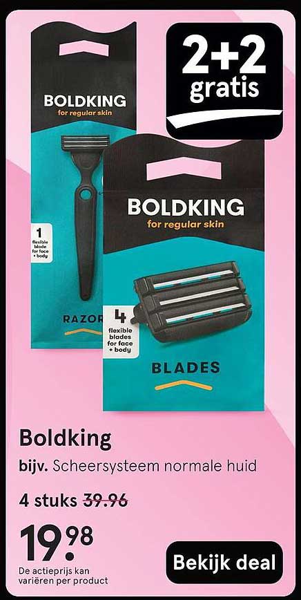 Boldking bijv. Scheersysteem normale huid