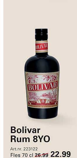 Bolivar Rum 8YO