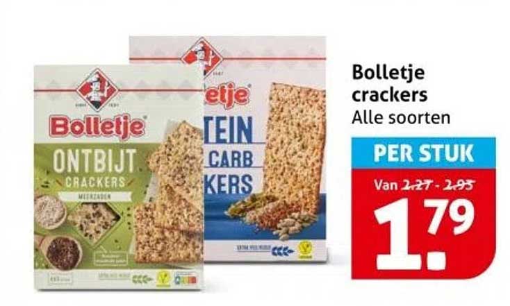 Bolletje crackers Alle soorten