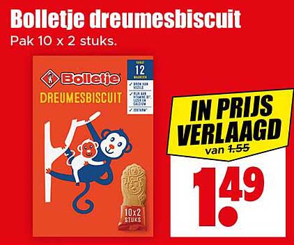 Bolletje dreumesbiscuit