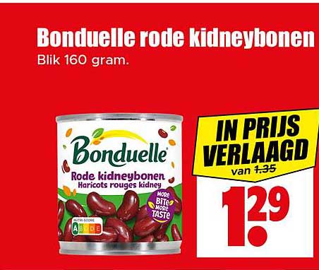 Bonduelle rode kidneybonen Blik 160 gram