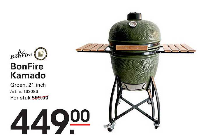BonFire Kamado Groen, 21 inch
